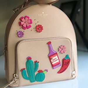 Kate Spade Mini Backpack Cactus Tomi, Hot Stuff
